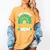 One Lucky Baseball Mom St Patricks Day Rainbow Mother Mama Women's Comfort Colors T-Shirt Mustard One Lucky Baseball Mom St Patricks Day Rainbow Mother Mama Women's Comfort Colors T-Shirt Mustard