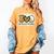 Peace Love Baseball Mom Leopard Print Mother's Day Women's Comfort Colors T-Shirt Mustard Peace Love Baseball Mom Leopard Print Mother's Day Women's Comfort Colors T-Shirt Mustard