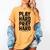 Play Hard Pray Hard Youth Boy Christian Baseball Jesus Women's Comfort Colors T-Shirt Mustard Play Hard Pray Hard Youth Boy Christian Baseball Jesus Women's Comfort Colors T-Shirt Mustard