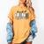 Preppy Baseball Mama Coquette Bow Game Day Mom Mother Women's Comfort Colors T-Shirt Mustard Preppy Baseball Mama Coquette Bow Game Day Mom Mother Women's Comfort Colors T-Shirt Mustard