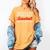 Retro Baseball Mom Mother's Day Weekend Forecast Baseball Premium Women's Comfort Colors T-Shirt Mustard