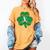 Retro Shamrock Baseball St Patricks Day Men Women Boys Girls Women's Comfort Colors T-Shirt Mustard Retro Shamrock Baseball St Patricks Day Men Women Boys Girls Women's Comfort Colors T-Shirt Mustard