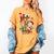 Santa Baseball Football Soccer Pajamas Ho Ho Christmas Xmas Women's Comfort Colors T-Shirt Mustard Santa Baseball Football Soccer Pajamas Ho Ho Christmas Xmas Women's Comfort Colors T-Shirt Mustard