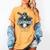 Sioux City Silverbacks Retro Minor League Baseball Women's Comfort Colors T-Shirt Mustard