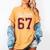 Six Seven Meme Boys Girls Kids 67 Baseball Jersey Women's Comfort Colors T-Shirt Mustard