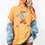 Skeleton Batting Baseball Halloween Women's Comfort Colors T-Shirt Mustard