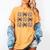 Soccer Bow Game Day Baseball Coquette Bow Women Girls Women's Comfort Colors T-Shirt Mustard