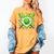 St Patrick Day Baseball Drip Ice Cream Boys Men Women's Comfort Colors T-Shirt Mustard