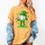 St Patrick Day Baseball Drip Ice Cream Baseball Women's Comfort Colors T-Shirt Mustard