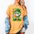 St Patricks Day Baseball Ice Cream Baseball Player Cartoon Women's Comfort Colors T-Shirt Mustard St Patricks Day Baseball Ice Cream Baseball Player Cartoon Women's Comfort Colors T-Shirt Mustard