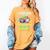 Stepdad Of The Birthday Boy Baseball Football Colorful Women's Comfort Colors T-Shirt Mustard Stepdad Of The Birthday Boy Baseball Football Colorful Women's Comfort Colors T-Shirt Mustard