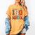 I Survived 100 Days Baseball Football Basketball School Kids Women's Comfort Colors T-Shirt Mustard