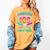 I Survived 100 Days Of School Baseball Drip Women's Comfort Colors T-Shirt Mustard