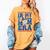 In My T-Ball Mom Era Baseball Mom Groovy Mother's Day Women's Comfort Colors T-Shirt Mustard
