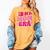 In My T-Ball Mom Era Leopard Baseball Mom Groovy Women's Comfort Colors T-Shirt Mustard