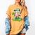 Toddler Baseball Drip Ice Cream Boys Kids St Patricks Day Women's Comfort Colors T-Shirt Mustard