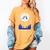 Twilight HOA HOA HOA Vampire Baseball Moonlight Movie Women's Comfort Colors T-Shirt Mustard