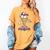 USA Patriotic Baseball Ice Cream Cone Freedom Women's Comfort Colors T-Shirt Mustard