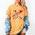 Valentine Baseball Player Drip Women's Comfort Colors T-Shirt Mustard
