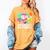 Women's 100 Days Of School Dripping Baseball Boys Kids Teacher Women's Comfort Colors T-Shirt Mustard Women's 100 Days Of School Dripping Baseball Boys Kids Teacher Women's Comfort Colors T-Shirt Mustard