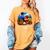 Women's Father Son Baseball Father's Day Women's Comfort Colors T-Shirt Mustard Women's Father Son Baseball Father's Day Women's Comfort Colors T-Shirt Mustard