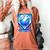 Baseball Drip Ice Cream Blue Glow Melt Ball Graphic Women's Comfort Colors T-Shirt Yam Baseball Drip Ice Cream Blue Glow Melt Ball Graphic Women's Comfort Colors T-Shirt Yam