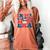 In My Baseball Mom Era Smile Face Retro Women's Comfort Colors T-Shirt Yam