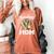 Baseball Mom Leopard Heart Matching Family Women's Comfort Colors T-Shirt Yam
