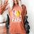 Senior Papa Class Of 2026 Baseball Softball Graduation Heart Women's Comfort Colors T-Shirt Yam
