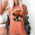Spooky Halloween Scary Pumpkin Baseball Player Witchy Vibes Women's Comfort Colors T-Shirt Yam Spooky Halloween Scary Pumpkin Baseball Player Witchy Vibes Women's Comfort Colors T-Shirt Yam