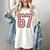 6 7 Number 67 Baseball Meme Tee For Women Women's Comfort Colors T-Shirt Ivory
