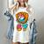 Baseball 67 Ice Cream Drip 67 Six Seven Meme 67th Birthday Women's Comfort Colors T-Shirt Ivory