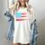 Baseball American Flag Patriotic USA Pride Women's Comfort Colors T-Shirt Ivory Baseball American Flag Patriotic USA Pride Women's Comfort Colors T-Shirt Ivory