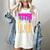 Baseball Drip Bat Boys Ice Cream American Flag 4th Of July Women's Comfort Colors T-Shirt Ivory
