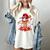 Baseball Drip Ice Cream Apparel Youth Boys Valentines Women's Comfort Colors T-Shirt Ivory