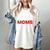 Baseball I Love Baseball Moms Women's Comfort Colors T-Shirt Ivory