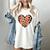 Baseball Mom Leopard Heart Valentine Day Mother Day Women's Comfort Colors T-Shirt Ivory Baseball Mom Leopard Heart Valentine Day Mother Day Women's Comfort Colors T-Shirt Ivory