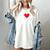 I Love Mamie Heart Grandma Grandmother Grandparent Raglan Baseball Tee Women's Comfort Colors T-Shirt Ivory