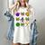 Mardi Gras Baseball Coquette Bow Fat Tuesday Parade Girls Women's Comfort Colors T-Shirt Ivory Mardi Gras Baseball Coquette Bow Fat Tuesday Parade Girls Women's Comfort Colors T-Shirt Ivory