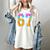 Six Seven Baseball Drip Women's Comfort Colors T-Shirt Ivory Six Seven Baseball Drip Women's Comfort Colors T-Shirt Ivory