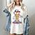 USA Patriotic Baseball Ice Cream Cone Freedom Women's Comfort Colors T-Shirt Ivory