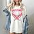 Valentines Baseball Boys Ice Cream Drip Heart Youth Kids Women's Comfort Colors T-Shirt Ivory Valentines Baseball Boys Ice Cream Drip Heart Youth Kids Women's Comfort Colors T-Shirt Ivory