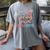 67 33 Days Of School Baseball Drip 100 Days Of School Women's Comfort Colors T-Shirt Gray