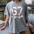 67 Six Seven Number 6 7 Meme Baseball Six Seven For Boys Men Women's Comfort Colors T-Shirt Gray