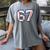 67 Sports Meme – Baseball Number 6 7 Women's Comfort Colors T-Shirt Gray 67 Sports Meme – Baseball Number 6 7 Women's Comfort Colors T-Shirt Gray