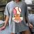 67 Tee Baseball Creamy Dripping Graphic Sixty-Seven Clothes Women's Comfort Colors T-Shirt Gray