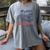 Take Me Out To The Ball Game Retro Peanuts Baseball Sports Women's Comfort Colors T-Shirt Gray