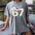 Baseball 67 Drip Six Seven Baseball Dripping Boys Kids Women's Comfort Colors T-Shirt Gray Baseball 67 Drip Six Seven Baseball Dripping Boys Kids Women's Comfort Colors T-Shirt Gray