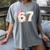 Baseball 67 Dripping Six Seven Drip Boys Gen Z Women's Comfort Colors T-Shirt Gray Baseball 67 Dripping Six Seven Drip Boys Gen Z Women's Comfort Colors T-Shirt Gray
