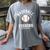 Baseball & Fishing Women's Comfort Colors T-Shirt Gray Baseball & Fishing Women's Comfort Colors T-Shirt Gray